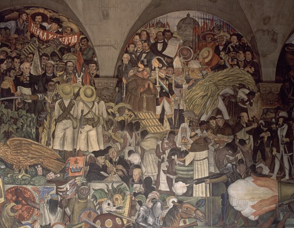 RIVERA DIEGO 1886/1957
ESCALERA PRINCIPAL-MURAL DE LA HISTORIA DE MEXICO
MEXICO DF, PALACIO NACIONAL
MEXICO