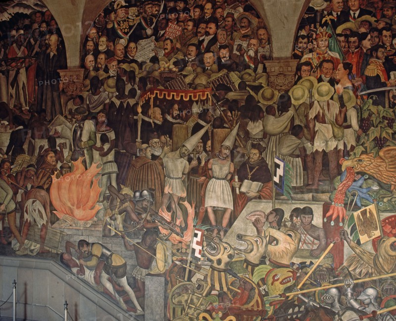 RIVERA DIEGO 1886/1957
ESCALERA PRINCIPAL-PINTURAS MURALES DE LA HISTORIA DE MEXICO
MEXICO DF, PALACIO NACIONAL
MEXICO