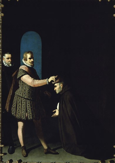 Zurbaran, Sacristy - Brother Fernando y Añez is Rejecting the Toledan Mitre