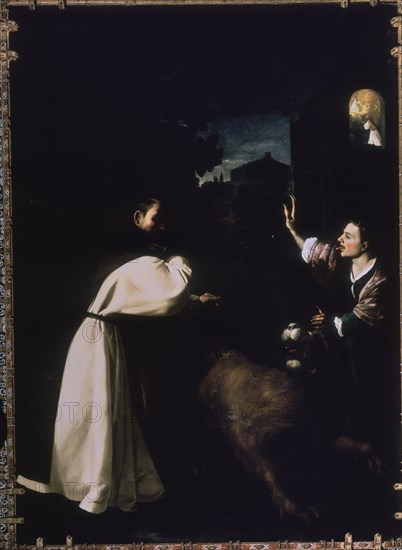 Zurbaran, Sacristy - Brother Diego of Orgaz Rejects the Visions