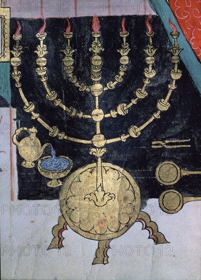 BIBLIA DE ALBA-EMBLEMA JUDIO-CANDELABRO JUDIO DE 7 BRAZOS
MADRID, COLECCION DUQUES DE ALBA
MADRID

This image is not downloadable. Contact us for the high res.