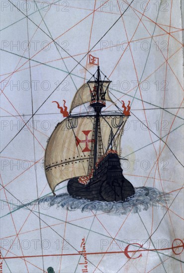 VAZ DOURADO FERNAO 1520/80
MAPA Nº11-PORTULANO-NUEVA ETIOPIA-DET DEL BARCO
MADRID, COLECCION DUQUES DE ALBA
MADRID

This image is not downloadable. Contact us for the high res.