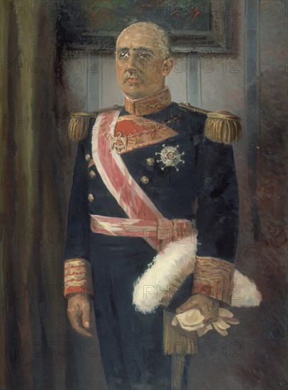 LAHUERTA GENARO
RETRATO DEL GENERAL FRANCISCO FRANCO-CAUDILLO DE ESPAÑA
MADRID, BANCO DE ESPAÑA-COLECCIÓN ARTE
MADRID