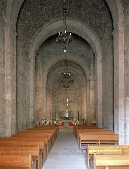INTERIOR DE LA IGLESIA HACIA LA CABECERA-
ESTANY, MONASTERIO DE SANTA MARIA
BARCELONA

This image is not downloadable. Contact us for the high res.