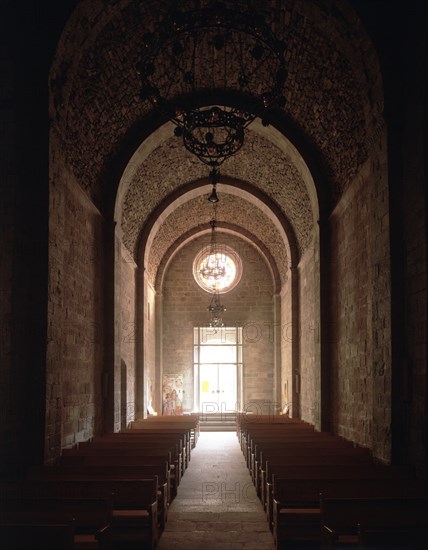 INTERIOR DE LA IGLESIA HACIA LOS PIES-BOVEDA FALSA S XVII-
ESTANY, MONASTERIO DE SANTA MARIA
BARCELONA

This image is not downloadable. Contact us for the high res.