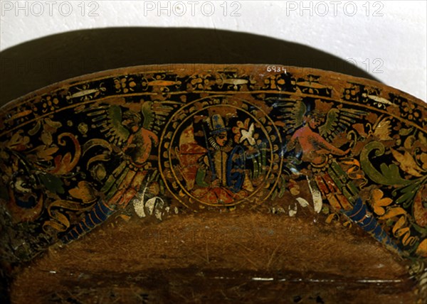 BATEA DE MADERA LACADA- DET COLONO ESPAÑOL RODEADO DE ANGELES INDIGENAS-ARTE MEXICANO-S XVIII
MADRID, MUSEO DE AMERICA
MADRID