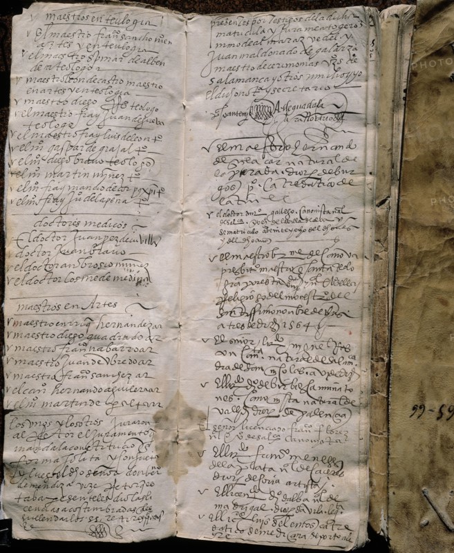 Léon, Registration book from 1564