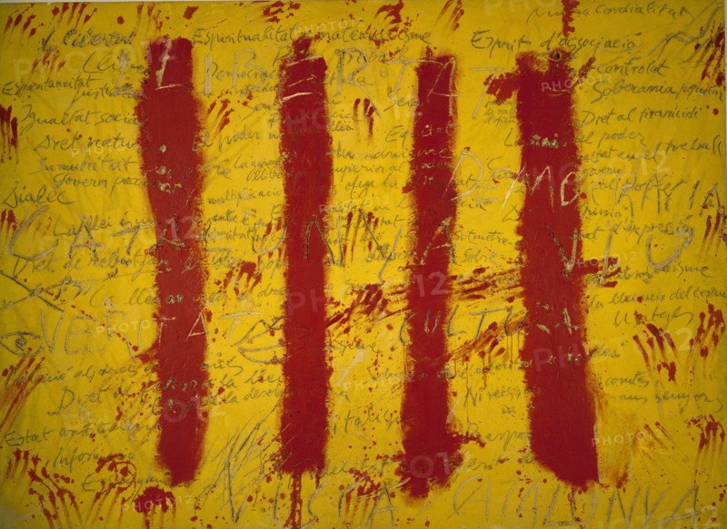 Tàpies, La Senyera - L'Esprit catalan