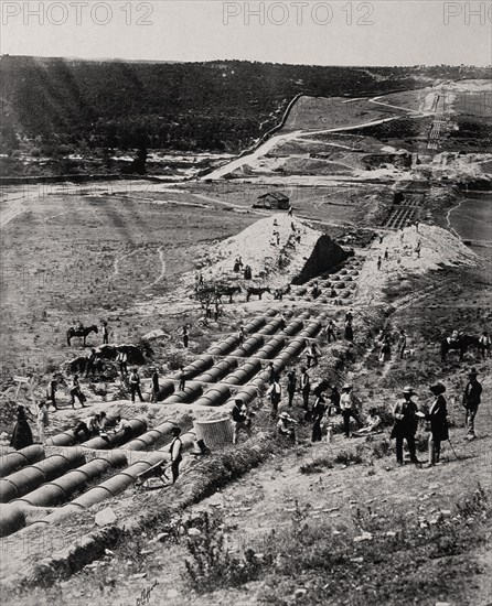 CLIFFORD CHARLES 1819/63
CONSTRUCCION DEL CANAL DE ISABEL II - 1855 - SIFON DE BODONAL
MADRID, BIBLIOTECA NACIONAL
MADRID