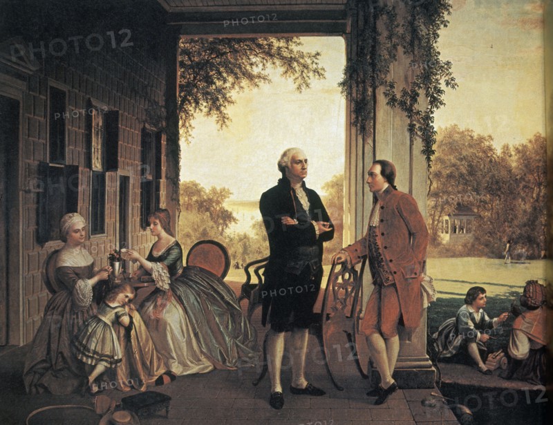 Washington's and Lafayette's families in Virginia