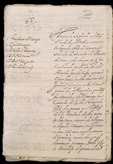 CONSULTA AL REY:PERDON AL CONDE DE MOLINA DEL PRESIDIO DE ORAN
MADRID, ARCHIVO HISTORICO NACIONAL
MADRID

This image is not downloadable. Contact us for the high res.