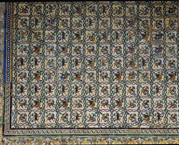 PABELLON DE CARLOS V-INTERIOR-DETALLE AZULEJOS DE ARISTA-S XVI
SEVILLA, REALES ALCAZARES
SEVILLA

This image is not downloadable. Contact us for the high res.