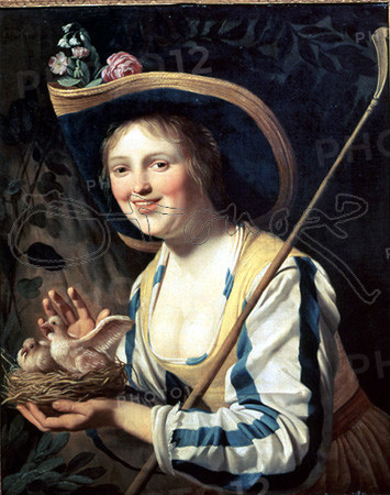 HONTHORST GERARD VAN
JOVEN MANCEBA CON PALOMAS-1652?-LIENZO 80,1X65,4CM-NºINV.6499
UTRECHT, MUSEO CENTRAL
HOLANDA