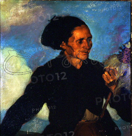 ZULOAGA IGNACIO 1870-1945
MUJER HILANDO-1911-O/L-63X65 CM
MADRID, COLECCION PARTICULAR
MADRID