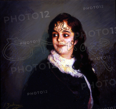 ZULOAGA IGNACIO 1870-1945
(RETRATO DE MUCHACHA CON RIZOS SOBRE LA FRENTE Y EN LA PATILLA)
PEDRAZA, COLECCION SUAREZ ZULOAGA
SEGOVIA