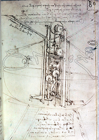 VINCI LEONARDO 1452/1519
DIBUJO DE MAQUINA VOLANTE - RENACIMIENTO - COD B - FOL 80R
PARIS, BIBLIOTECA INST FRANCIA
FRANCIA

This image is not downloadable. Contact us for the high res.