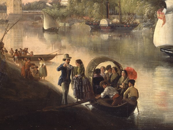 BARRON Y CARRILLO MANUEL 1814/1884
EL GUADALQUIVIR A SU PASO POR SEVILLA-DET CABALLERO AYUDA A DAMA
HABANA LA, MUSEO BELLAS ARTES
CUBA

This image is not downloadable. Contact us for the high res.