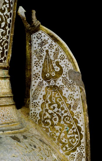 VASO DE JEREZ-DETALLE DEL ASA-MANO DE FATIMA O "HAMSA=CINCO" S XIV-NAZARI
MADRID, MUSEO ARQUEOLOGICO NACIONAL
MADRID