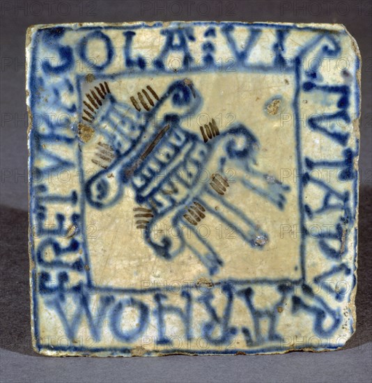AZULEJO DE MANISES S XV-CON SITIAL EMBLEMA DE ALFONSO V EL MAGNANIMO
VALENCIA, MUSEO CERAMICA GONZALEZ MARTI
VALENCIA

This image is not downloadable. Contact us for the high res.