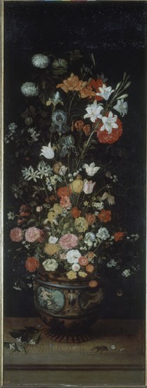 Bruegel's disciple, Vase with flowers