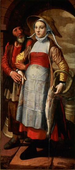 Aerstsen, Couple de villageois au marché