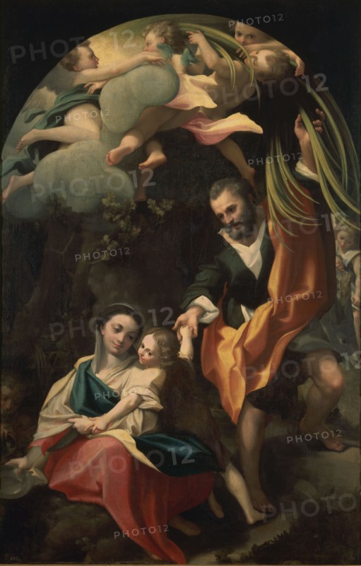 Correggio, Rest during the runaway towards Egypt
