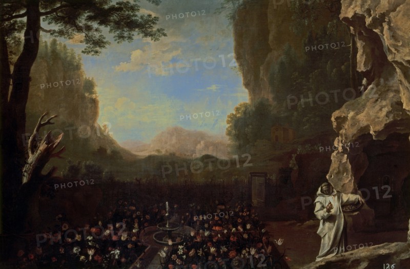 Van Swanevelt, Paysage; avec Saint Bruno