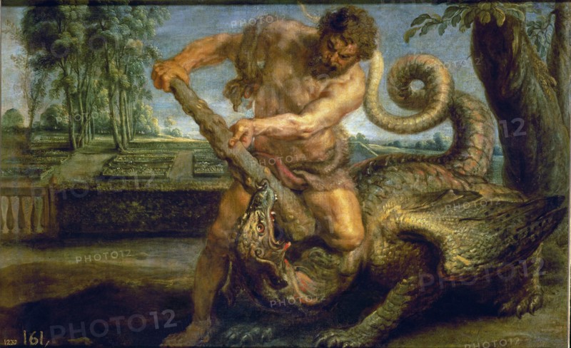 Rubens (et atelier), Hercule tuant le dragon du jardin des Hespérides
