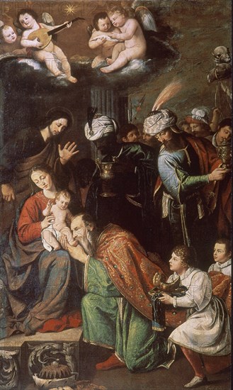 NUÑEZ DEL VALLE
ADORACION DE LOS REYES MAGOS-Nº PRADO 7623
MADRID, MUSEO DEL PRADO-PINTURA
MADRID
