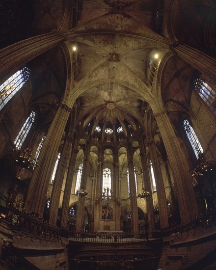 INTERIOR-PRESBITERIO Y GIROLA MAS ALTOS DE LO NORMAL POR ESTAR SOBRE LA CRIPTA
BARCELONA, CATEDRAL
BARCELONA

This image is not downloadable. Contact us for the high res.