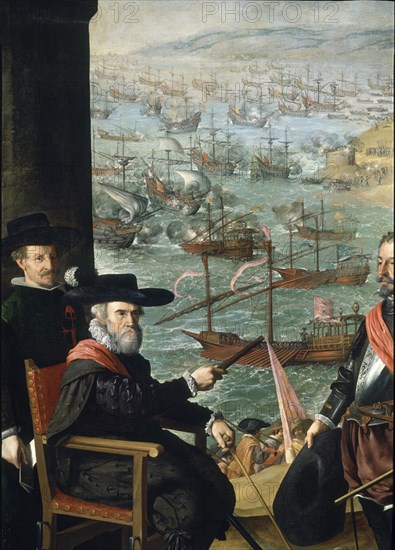 Zurbaran, The Defence of Cadiz against the English - Left detail