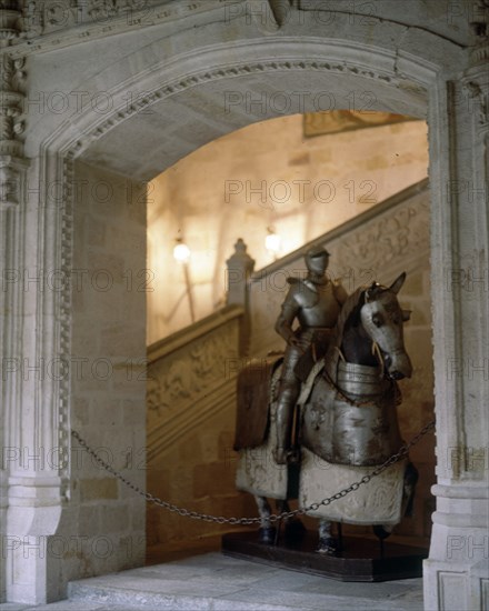 INTERIOR-ARMADURA SOBRE CABALLO EN EL ZAGUAN DE ENTRADA
ZAMORA, PARADOR CASA CDE ALBA
ZAMORA