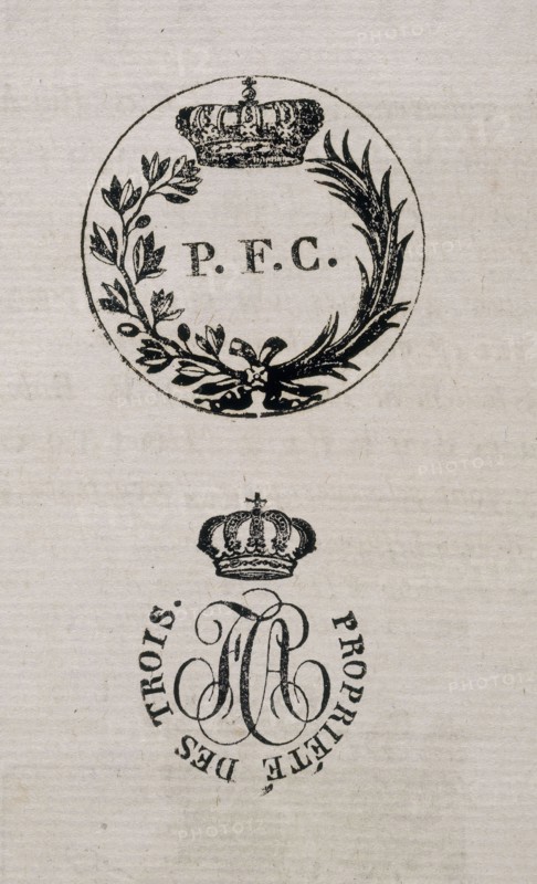 Ex-libris d'un ouvrage appartenant à Charles de Bourbon