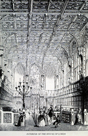 GRABADO-INTERIOR DE LA CAMARA DE LOS LORES-ILUST ESPAÑOLA/AMERICANA
MADRID, SENADO-BIBLIOTECA
MADRID