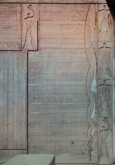 CORBUSIER LE 1887/1965
Z-EDIFICO LLAMADO LA CIUDAD-EL MODULO:DET MURO DE ENTRADA ALT 7m75
MARSELLA, EXTERIOR
FRANCIA

This image is not downloadable. Contact us for the high res.