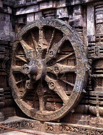 DET - RUEDAS DEL CARRO SOLAR(RATHA SURYA)8 RADIOS Nº SIMBOLICO
KONARAK, TEMPLO DEL SOL
INDIA