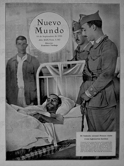 PERIODICO NUEVO MUNDO 14/9/1923-TENIENTE CORONEL FRANCO VISITA A LEGIONARIOS HERIDOS
MADRID, CONGRESO DE LOS DIPUTADOS-BIBLIOTECA
MADRID