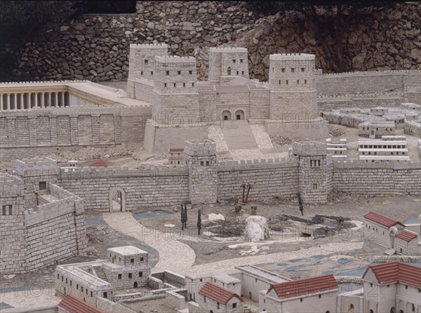 FORTALEZA DE ANTONIA-CONSTRUIDA ENTRE EL 37/35 AC POR HERODES
JERUSALEN, MAQUETA DE JERUSALEN
ISRAEL

This image is not downloadable. Contact us for the high res.