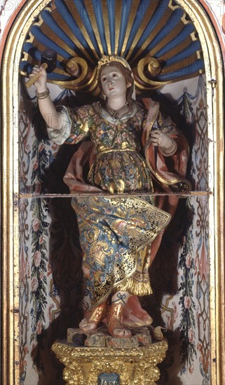 ROLDAN LUISA ATRIB(ROLDANA)
ESCULTURA-MUJER FUERTE DE LA BIBLIA"JAEL"MADERA Y OTROS MATERIALES POLICROMADOS 1736
GUADALUPE, MONASTERIO
CACERES

This image is not downloadable. Contact us for the high res.