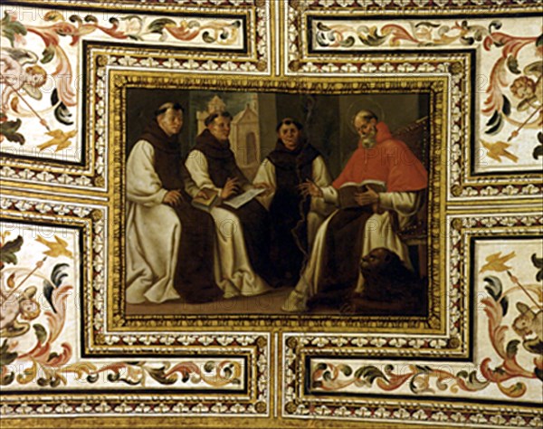 SACRISTIA-BOVEDA DE CAÑON-S XVII-DET S JERONIMO CON LOS MONJES-PINTURA BARROCA ESPAÑOLA
GUADALUPE, MONASTERIO
CACERES