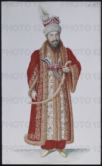 CRUZ Y RIOS LUIS DE 1776/1853
ACUARELA-INFTE FCO DE PAULA CON TRAJE DE PRINCIPE DE TARTARIA-SOLICITADO PARA CARNAVAL 1830
MADRID, BIBLIOTECA NACIONAL
MADRID