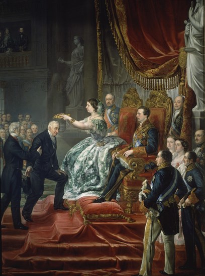 LOPEZ PIQUER LUIS
CORONACION DE MANUEL JOSE QUINTANA-DET REINA ISABEL CORONANDO 1855(CONJ Nº 127283)
MADRID, SENADO-PINTURA
MADRID