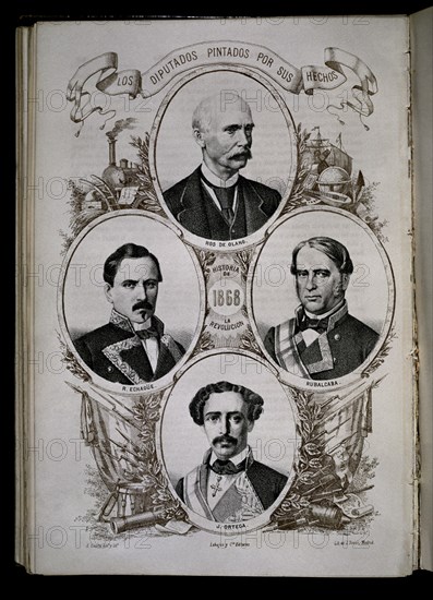 LLANTA B
DIPUTADOS PINTADOS POR SUS HECHOS-"ROS DE OLANO-ECHAGÜE-RUBALCABA-ORTEGA"HªREVOLUC 1868
MADRID, CONGRESO DE LOS DIPUTADOS-BIBLIOTECA
MADRID

This image is not downloadable. Contact us for the high res.