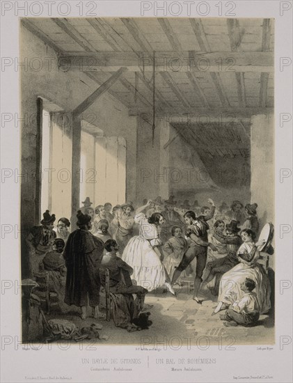 BECQUER VALERIANO 1834/70
LITOGRAFIA "BAILE DE GITANOS" DEL LIBRO "ESPAÑA ARTISTICA Y MONUMENTAL"BARCELONA 1865
MADRID, CONGRESO DE LOS DIPUTADOS-BIBLIOTECA
MADRID