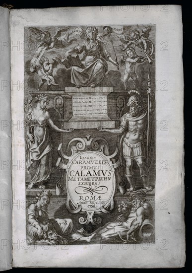 CARAMUEL JUAN 1606/82
"METAMETPIKHN EXHIBENS ROMA AÑO 1662" PAGINA CON GRABADO
MADRID, CONGRESO DE LOS DIPUTADOS-BIBLIOTECA
MADRID