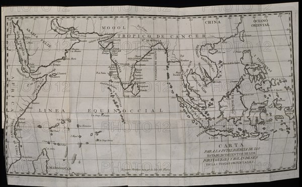 CARTA PARA LA INTELIGENCIA DE LOS ESTABLECIMIENTOS DE PORTUGUESES Y HOLANDESES EN INDIAS ORIENTALES
MADRID, CONGRESO DE LOS DIPUTADOS-BIBLIOTECA
MADRID