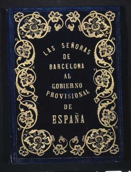 ENCUADERNACION CON DEDICATORIA"LAS SRAS DE BARCELONA AL GOBIERNO PROVISIONAL DE ESPAÑA"
MADRID, CONGRESO DE LOS DIPUTADOS-BIBLIOTECA
MADRID

This image is not downloadable. Contact us for the high res.