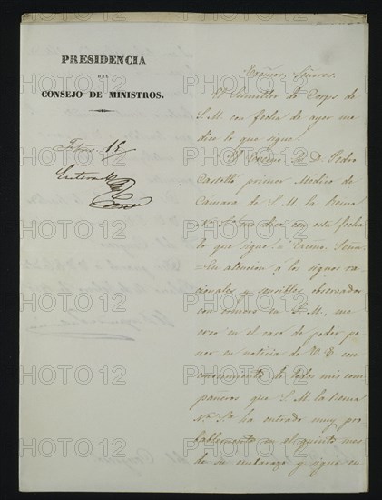 INFORME SEGUN EL MEDICO PEDRO CASTELLO S.M.ISABEL II SE ENCUENTRA EN 5º MES EMBARAZO
MADRID, CONGRESO DE LOS DIPUTADOS-BIBLIOTECA
MADRID

This image is not downloadable. Contact us for the high res.