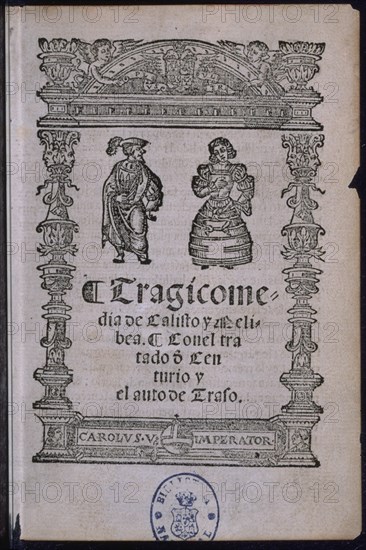 ROJAS FERNANDO DE 1470/1541
TRAGICOMEDIA DE CALISTO Y MELIBEA-EDICION DE MEDINA DEL CAMPO 1530/40-R-3801
MADRID, BIBLIOTECA NACIONAL RAROS
MADRID

This image is not downloadable. Contact us for the high res.