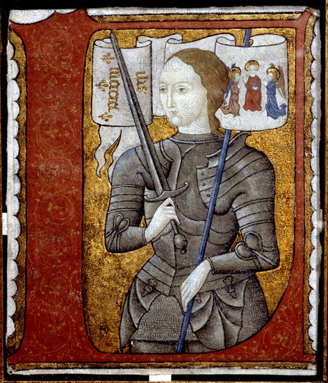 JUANA DE ARCO 1412-31-S XV-MINIATURA- PATRONA DE FRANCIA-LLAMADA TAMBIEN DONCELLA DE ORLEANS
PARIS, ARCHIVOS FRANCESES
FRANCIA

This image is not downloadable. Contact us for the high res.